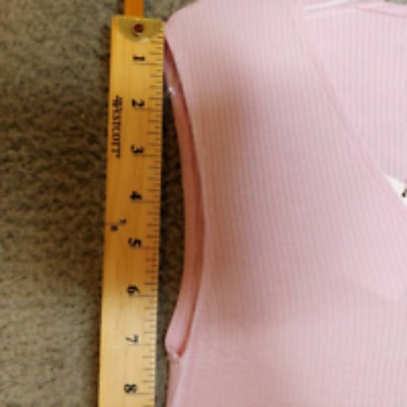 BCBGeneration Womens Bodysuit Pink Sleeveless V Neck Stretch Keyhole Tie XS New - Picture 5 of 9